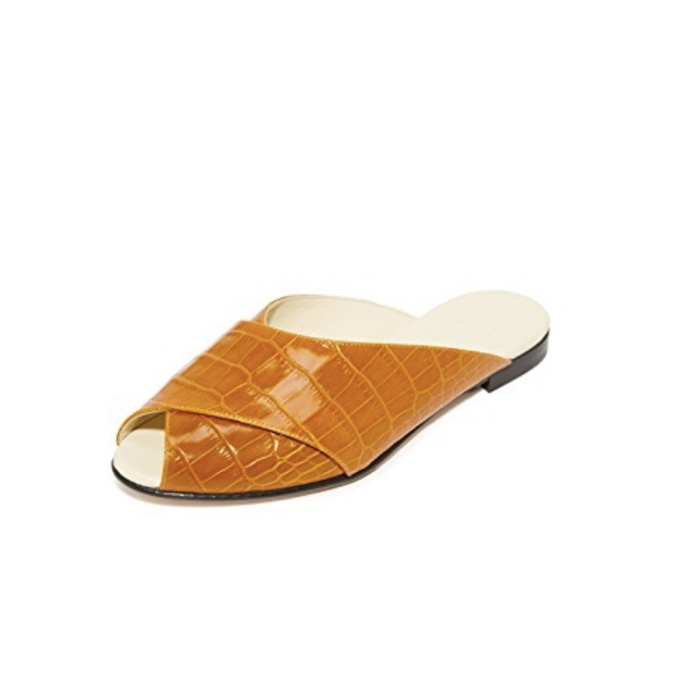 Trademark Pajama Sandal in Camel Size 40 US 9